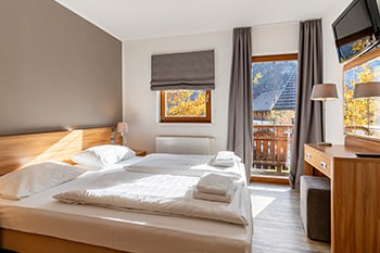 Dormio Resort Obertraun Ferienhaus Schlafzimmer