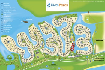 EuroParcs Ijsselmeer Parkplan