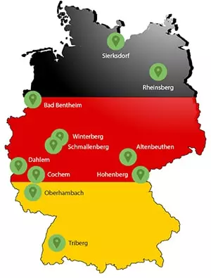 Roompot Parks Deutschland Karte Übersicht