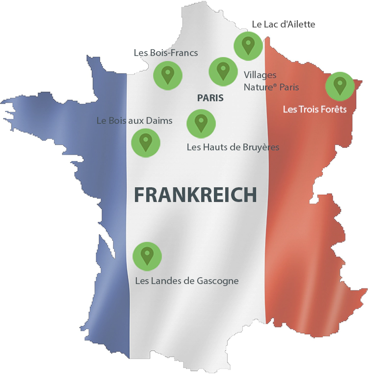 Center Parcs Frankreich Karte